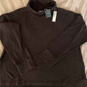 Jcrew garment dyed mock turtleneck sweatshirt. Size Xl women’s new with tags